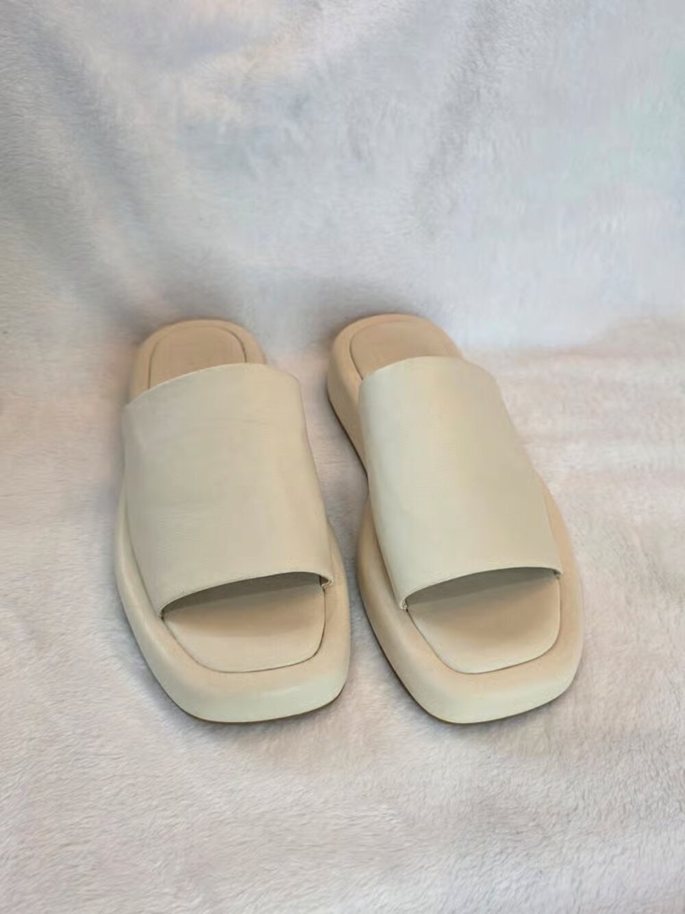 Slide Sandals Women's Solid Open Toe Slip On